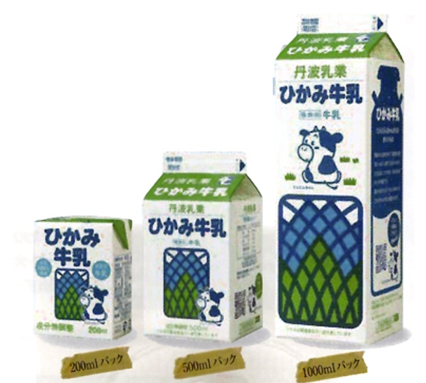 丹波産牛乳お届けします